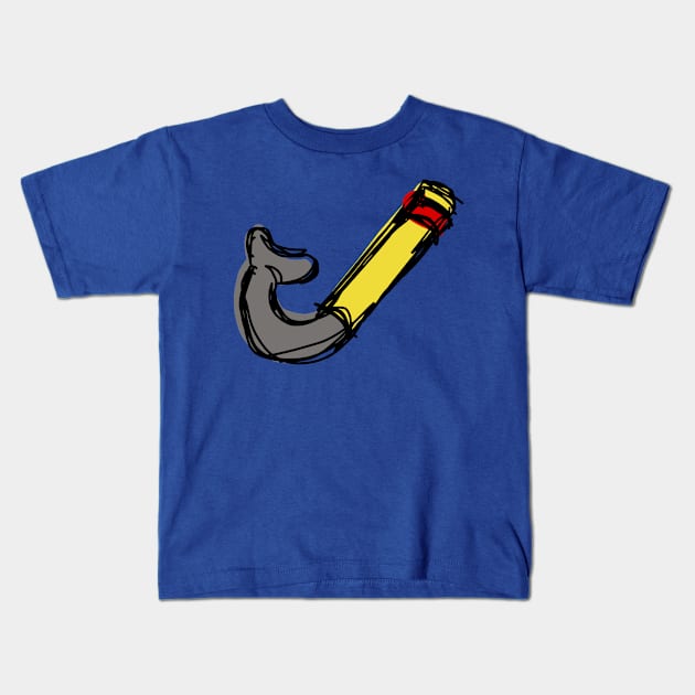 Snorkel Kids T-Shirt by SpookyMeerkat